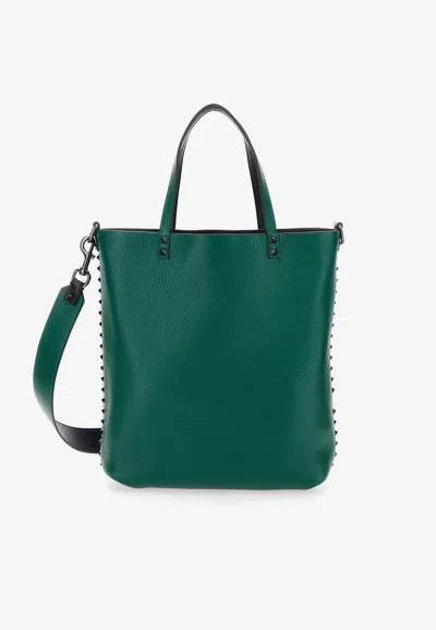 Valentino Garavani Rockstud Reversible Leather Tote Bag