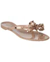Valentino Rockstud Thong Sandals Bow Accent