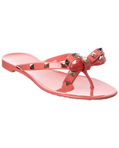 Valentino Garavani Valentino Rockstud Rubber Flip Flop In Multi