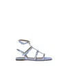 Valentino Rockstud Sandals In Blue