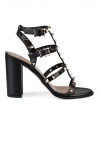 Valentino Rockstud Caged 90 Leather Ankle Strap Sandal