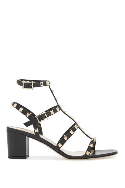 Valentino Garavani Rockstud Sandals In Black