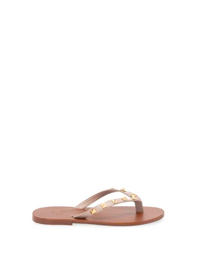 Valentino Garavani `rockstud` Sandals In Animal Print