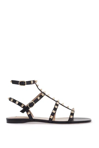 Valentino Garavani Rockstud Sandals In Black