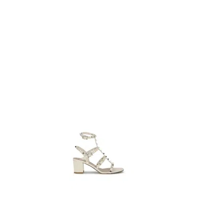 Valentino Garavani Rockstud Sandals In Black