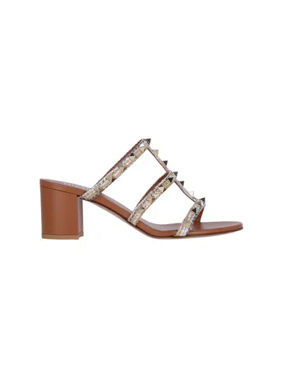 Valentino Garavani 'rockstud' Sandals In Multi