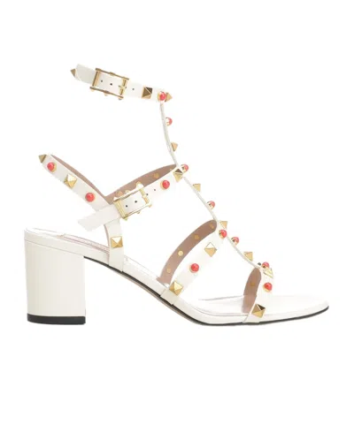 Valentino Garavani Rockstud Sandals In White