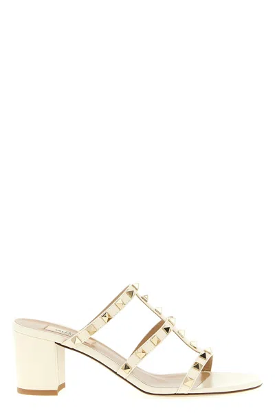 Valentino Garavani 'rockstud' Sandals In White