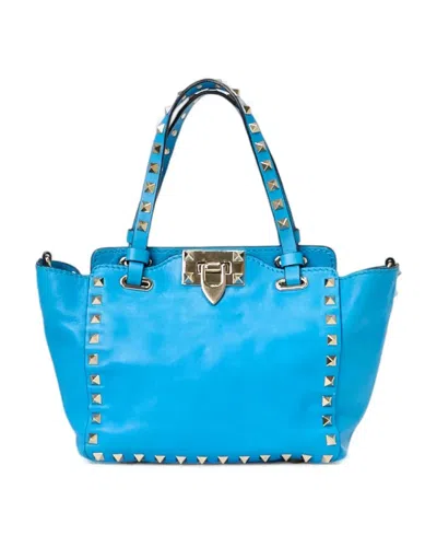 Valentino Garavani Valentino Rockstud Shopper Small Electric Blue