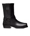 Valentino Garavani Women Biker Leather Boots With Iconic Studs In Black