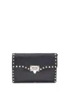 Valentino Rockstud Shoulder Bag In Black