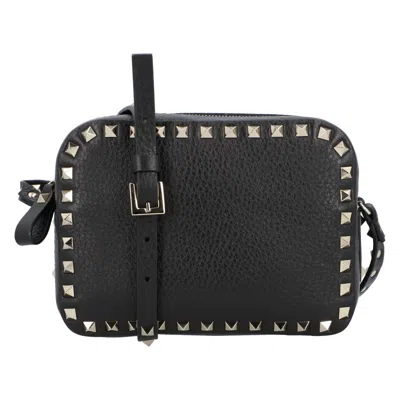 Valentino Garavani Valentino Rockstud Shoulder Bag In Black