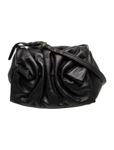 Pre-owned Valentino Garavani Rockstud Shoulder Bag In Black