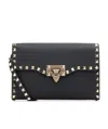 Valentino Rockstud Small Shoulder Bag In Black