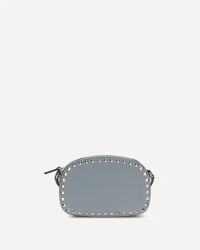 Valentino Garavani Rockstud Shoulder Bag In Blue
