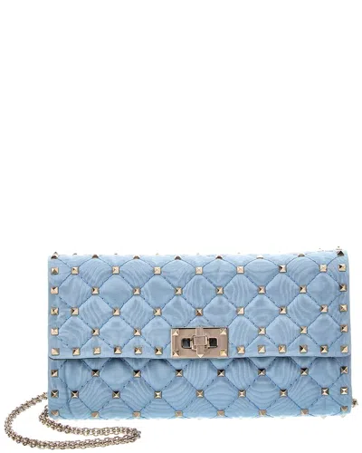 Valentino Garavani Valentino Rockstud Shoulder Bag In Blue