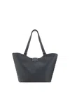 Valentino Women's Rockstud Small Tote Bag In Nero
