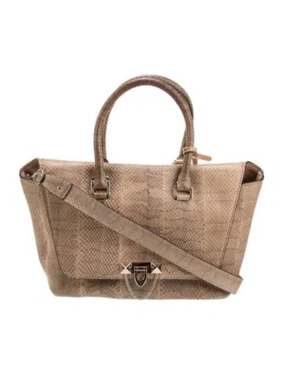 Pre-owned Valentino Garavani Rockstud Shoulder Bag In Neutral