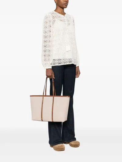 Valentino Garavani Rockstud Shoulder Bag In Neutrals