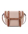 Valentino Rockstud Shoulder Bag In Nude