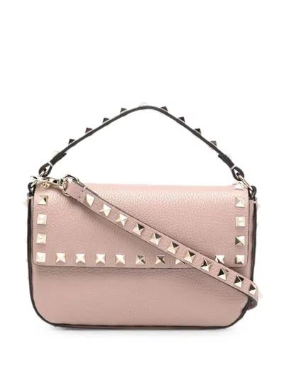 Valentino Garavani Rockstud Shoulder Bag In Pink