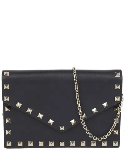 Valentino Garavani Valentino Rockstud Shoulder Crossbody Bag (authentic Pre-loved) In Black