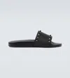 Valentino Rockstud Rubber Slide In Black