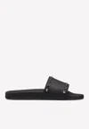 Valentino Rockstud Rubber Slide In Black