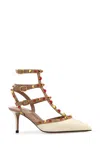 Valentino Heeled Shoes White In Beige