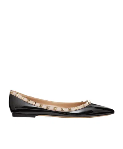 VALENTINO GARAVANI VALENTINO GARAVANI ROCKSTUD POINTED TOE BALLERINA SHOES