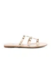 Valentino Garavani  Garavani - Rockstud Leather Slides In Brown