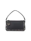 Valentino 'rockstud' Small Crossbody Bag In Black