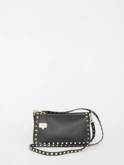 Valentino Garavani Rockstud Small Crossbody Bag In Black