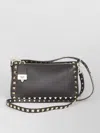 Valentino Rockstud Small Black Grainy Leather Crossbody Bag