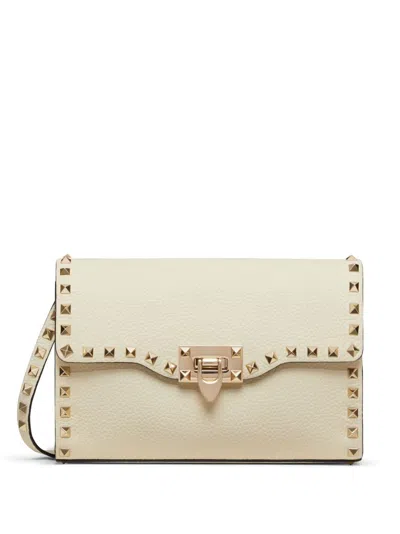 Valentino Garavani Small Rockstud Bag In White