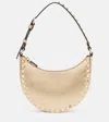 Valentino Kleine Crescent Schultertasche Mit Nieten In Gold