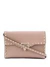 Valentino Rockstud Small Leather Shoulder Bag In White