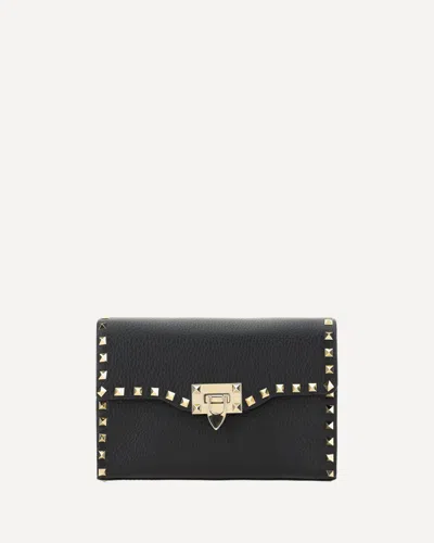 Valentino Garavani Rockstud Small Shoulder Bag In Black