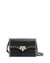 Valentino Rockstud Small Shoulder Bag In Black