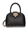 Valentino Garavani Garavani Rockstud Small Handbag In Grainy Calfskin Woman Black Uni In Black