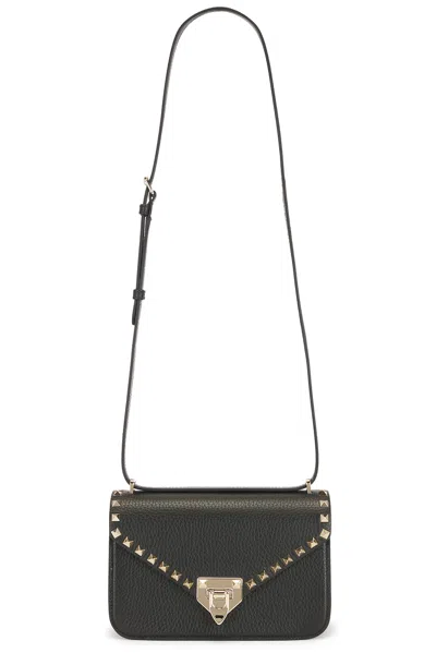 Valentino Garavani Rockstud Small Shoulder Bag In Nero