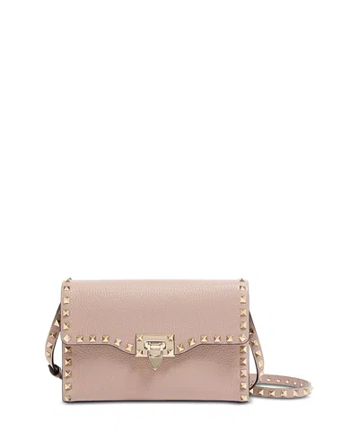 Valentino Garavani Rockstud Small Shoulder Bag In Pink