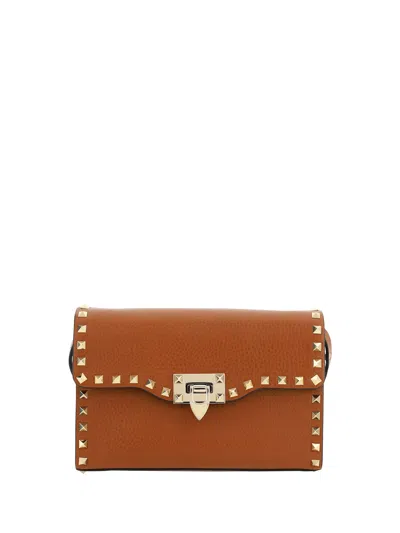 Valentino Garavani Rockstud Small Shoulder Bag In Selleria