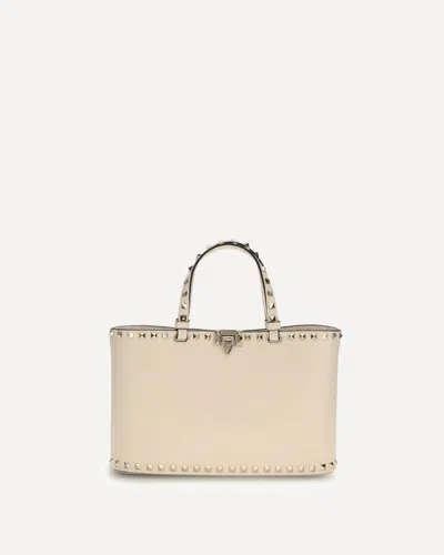 Valentino Garavani Rockstud Small Tote Bag In Pink