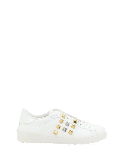 Valentino Garavani Rockstud Sneakers In White