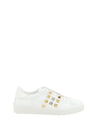 Valentino Garavani Rockstud Sneakers In White