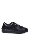 Valentino Garavani Woman Sneakers Black Size 8 Soft Leather In Black