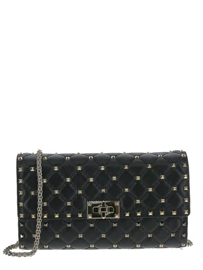 Valentino Garavani Rockstud Spike Bag In Black