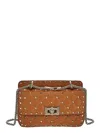 Valentino Rockstud Spike Bag In Brown