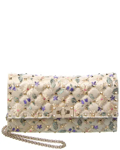 Valentino Garavani Valentino Rockstud Spike Canvas Shoulder Bag